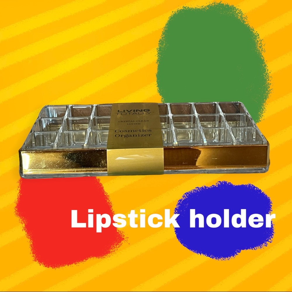 Lipstick holder/cosmetic organizer